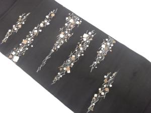 アンティーク　箔散らし模様織り出し袋帯（着用可）